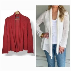 Wooden Ships Paola Buendia Cotton Wrap Cardigan in Brick Red Size Medium/Large